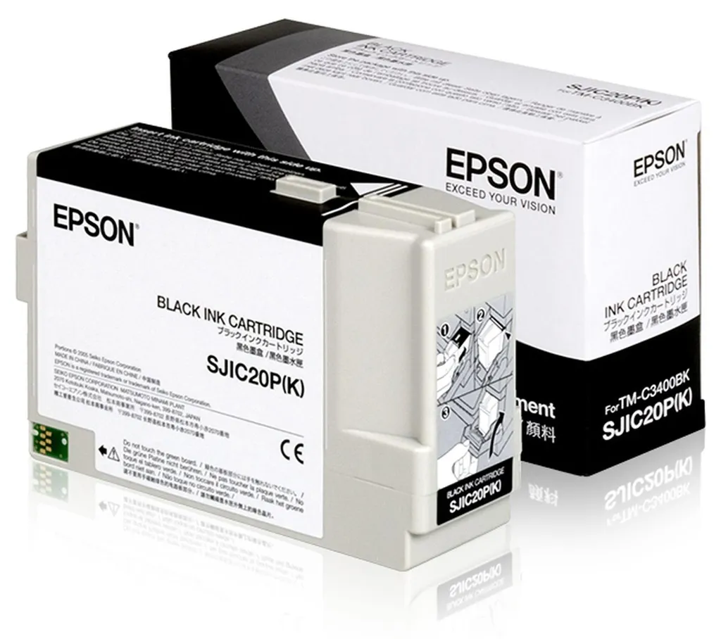 Cartouche Epson SJIC20P(K) Noire : Solution d'Impression Haute Qualité