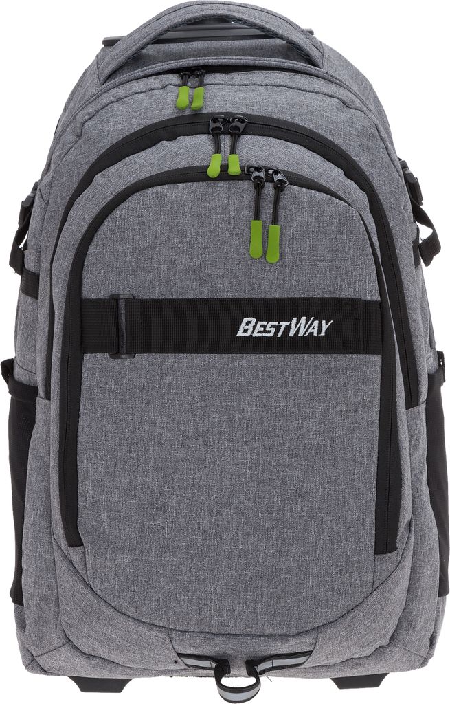 HTgroce Schulranzen Mit Rollen Für Mädchen Ab 7 Jahren – Trolley-Rucksack Mit Herz-Design, Wasserabweisend & Mit Laptopfach