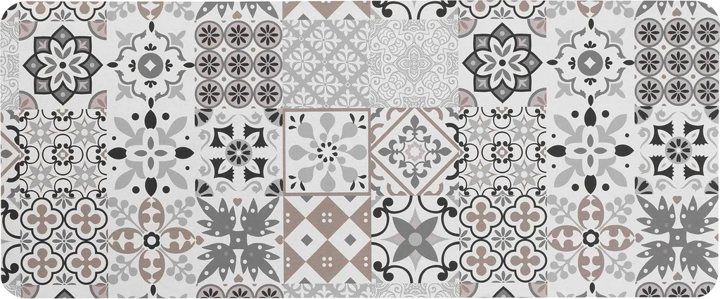Tappeto Bagno Antiscivolo 50x120 Mosaico - Lavabile e Resistente