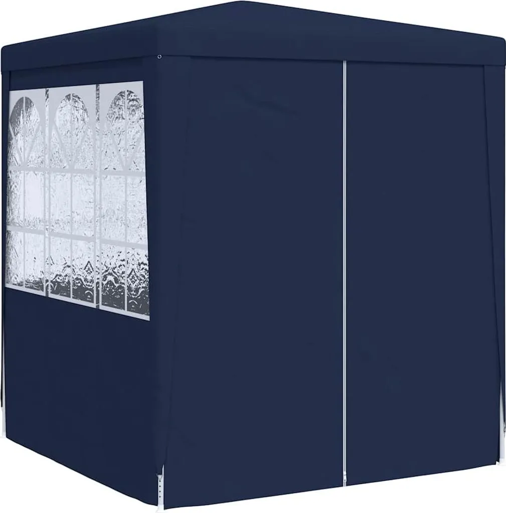 vidaXL Tenda professionale per feste con pareti laterali 2,5x2,5 m Blu 90 g/m²