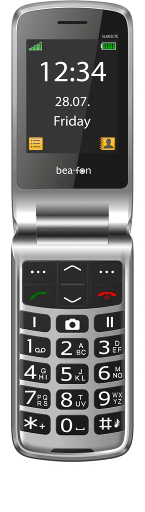 Beafon SL605B Nero Cellulare a Conchiglia: Sicurezza SOS Senza Limiti
