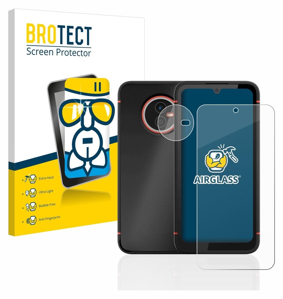 A product shot of a phone screen protector and its packaging.