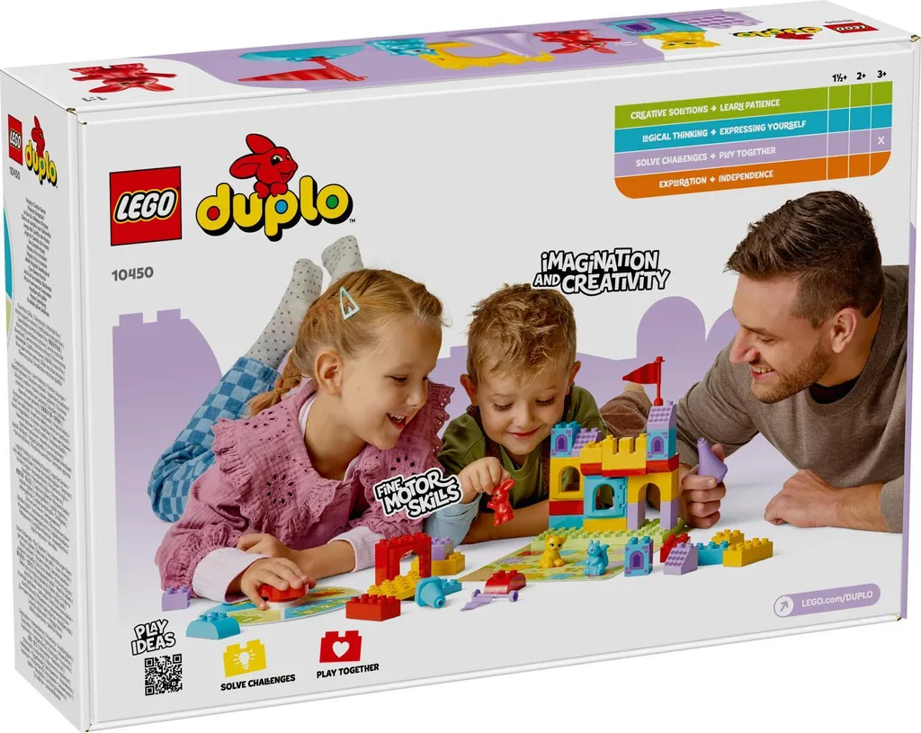 LEGO DUPLO 10450 Château d'Hopsy avec Grandes Briques Colorées et Sûres