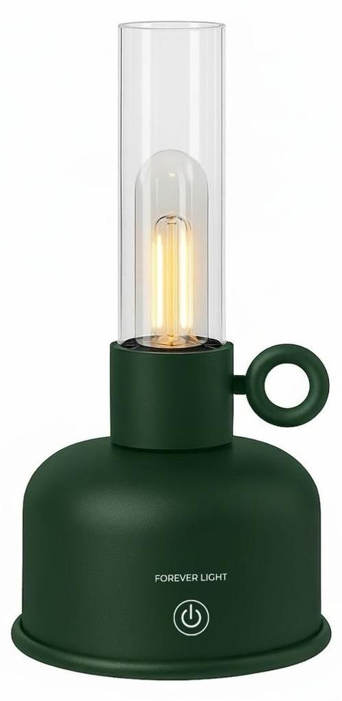 Forever Light Vintage FLR-04 Flaschengrüne LED-Öllampe Produktbild 