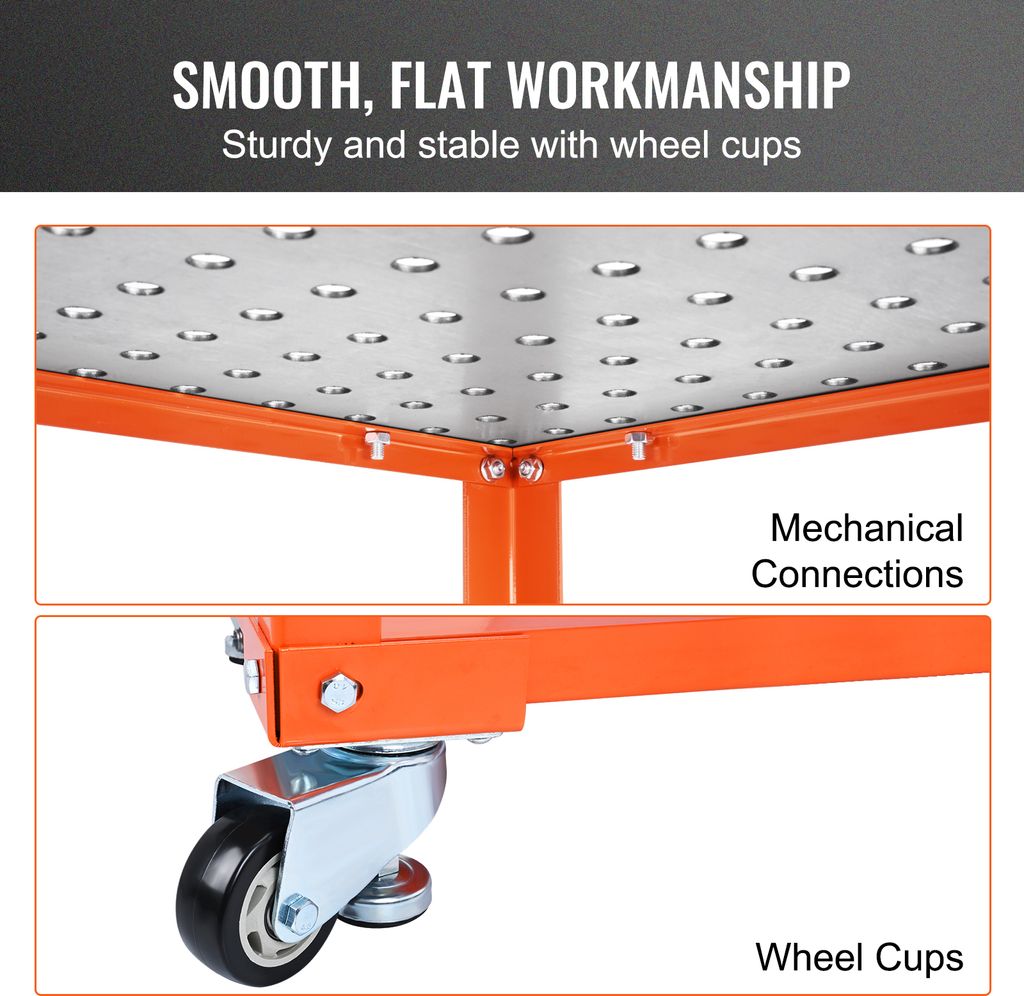 STAHLWERK Mobiler Schweißtisch AWT-930 ST 1068 x 532 mm Höhenverstellbare, klappbare Werkbank | Werktisch | Montagetisch mit 705-930 mm Hubbereich, 450 kg Tragkraft und D20 Lochplatte STAHLWERK Mobiler Schweißtisch AWT-930 ST 1068 x 532 mm Höhenverstellbare, klappbare Werkbank | Werktisch | Montagetisch mit 705-930 mm Hubbereich, 450 kg Tragkraft und D20 Lochplatte