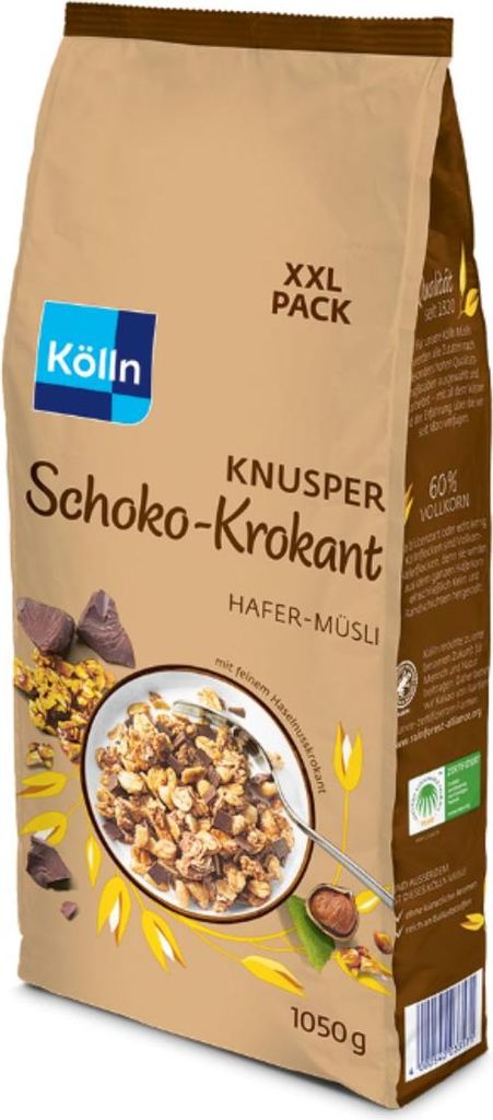 Kölln Müsli Knusper Schoko-Krokant, Sparpack 1050g