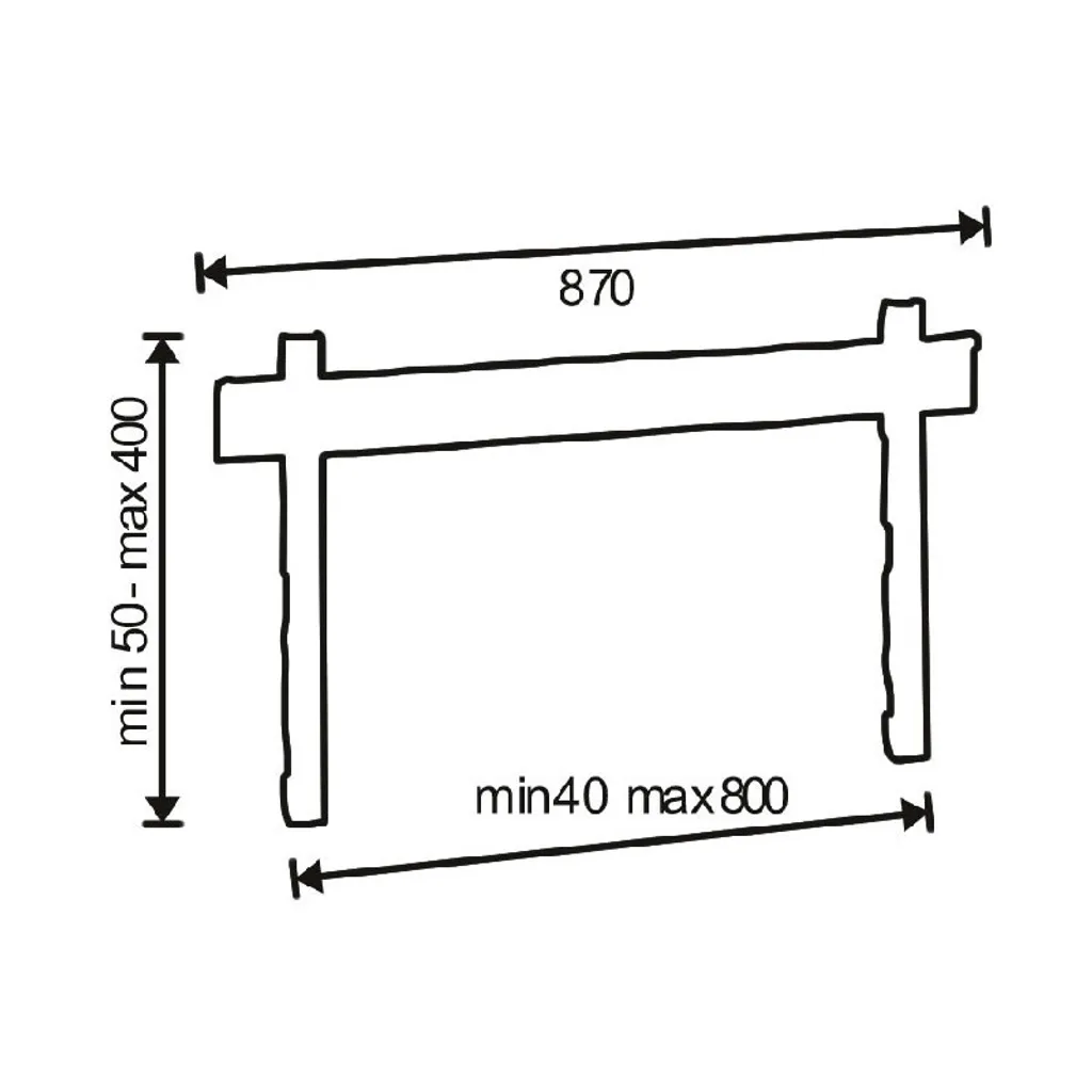 Support TV OMB Easybig 55" Noir : Fixez votre Écran sans Risque de Chute - 2