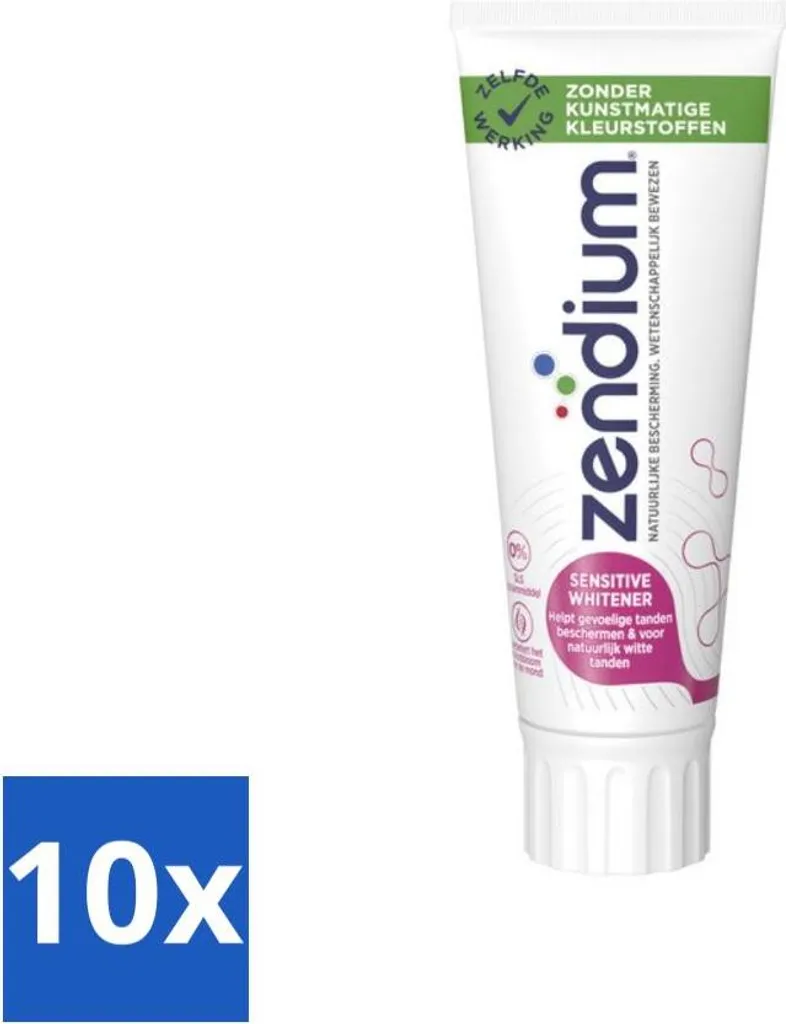 Zendium Dentifricio Sensitive 75 ml - Confezione risparmio - 10 pezzi - 1