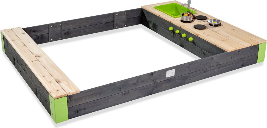 EXIT Aksent Holz Sandkasten 200x140cm, Sandkasten für Produktbild 