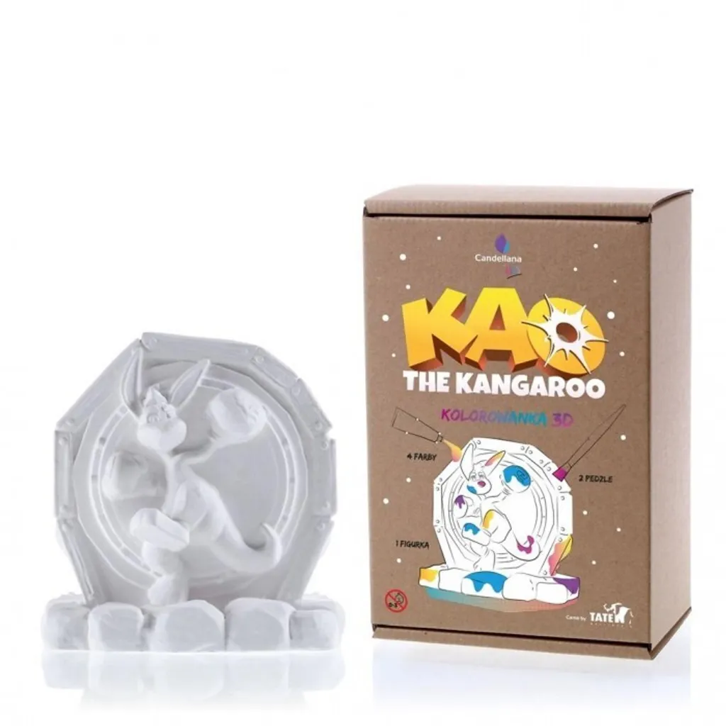 Figurine à peindre Kao le Kangourou - Modèle collector 15cm en résine