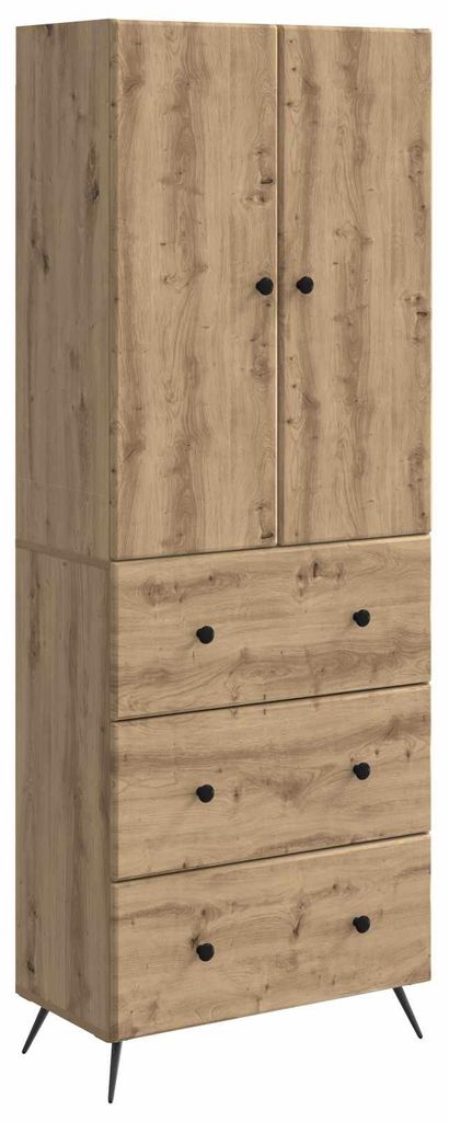 Möbel Schrankset 2 pcs Artisan-Eiche 66 x 34,5 x 90 cm Holzwerkstoff - Kommoden CC563