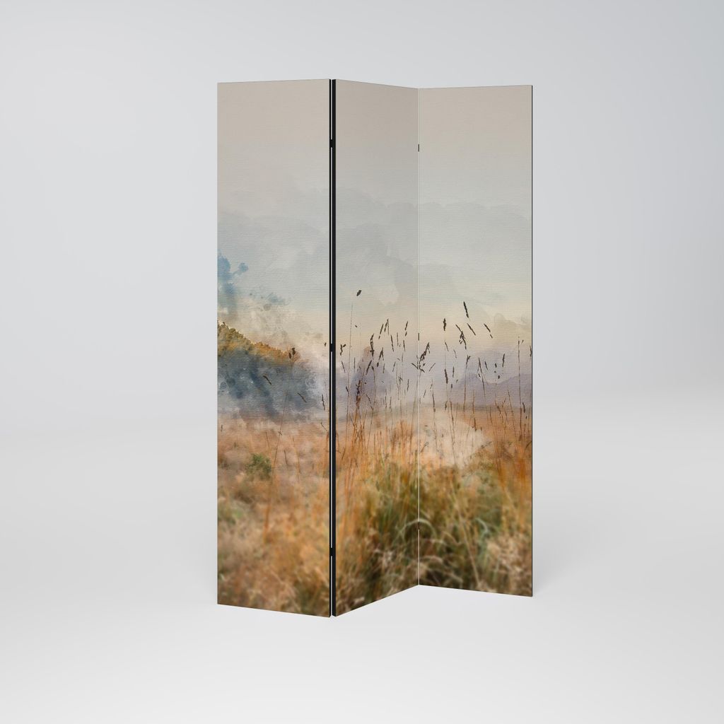 SpaceRebels Paravent Raumteiler - 3-teilig Raumtrenner, Druck 1-Seite - Raumtrenner - Trennwand Wohnung - Room Divider - Spanische Wand Deko Modern...