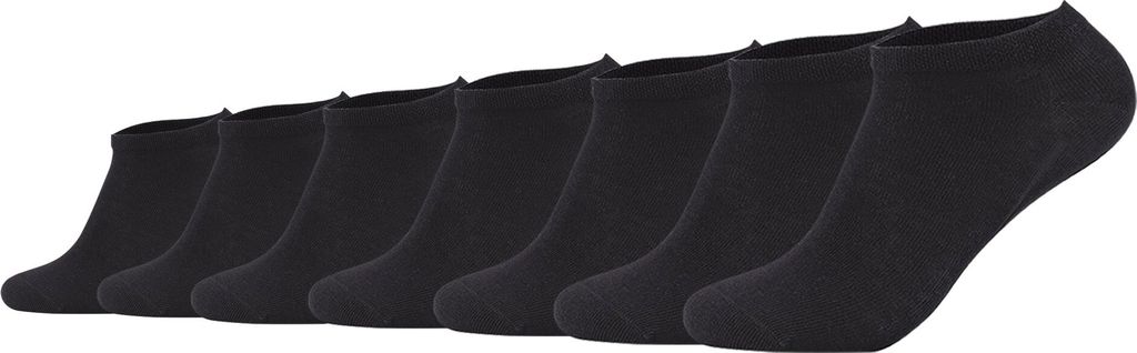 Camano Uni Socken - Sneaker, einfarbig, 7er Pack Schwarz Produktbild 