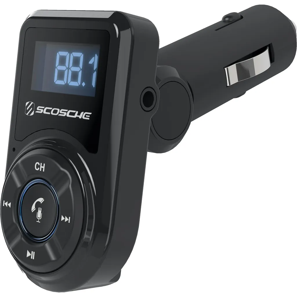 Kit Vivavoce Bluetooth Scosche: Guida Sicura e Musica FM Stereo