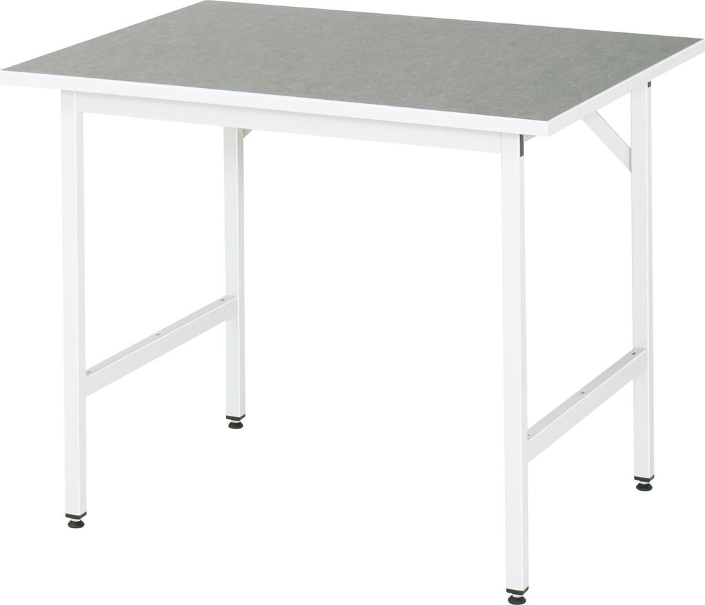 Rau Arbeitstisch Linoleum BxTxH 1000x800x800-850mm