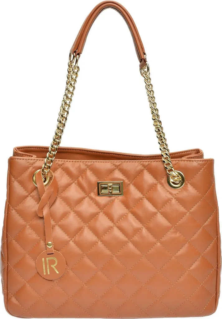 Sac bandoulière Isabella Rhea AW25 IR 2055 Cognac en cuir véritable