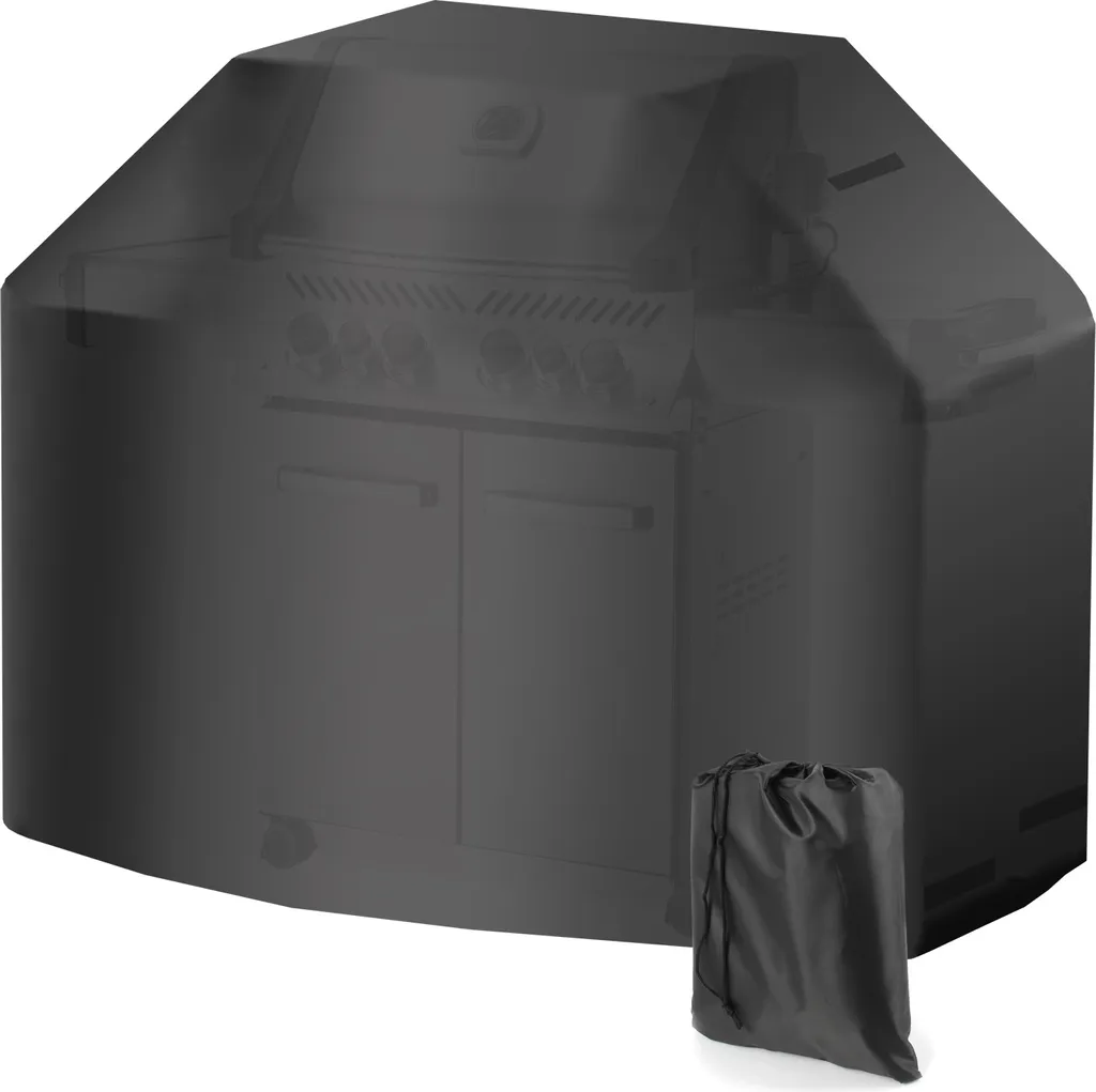 Bâche de Barbecue Étanche 132x66x109cm pour Grill à Charbon et Chariot