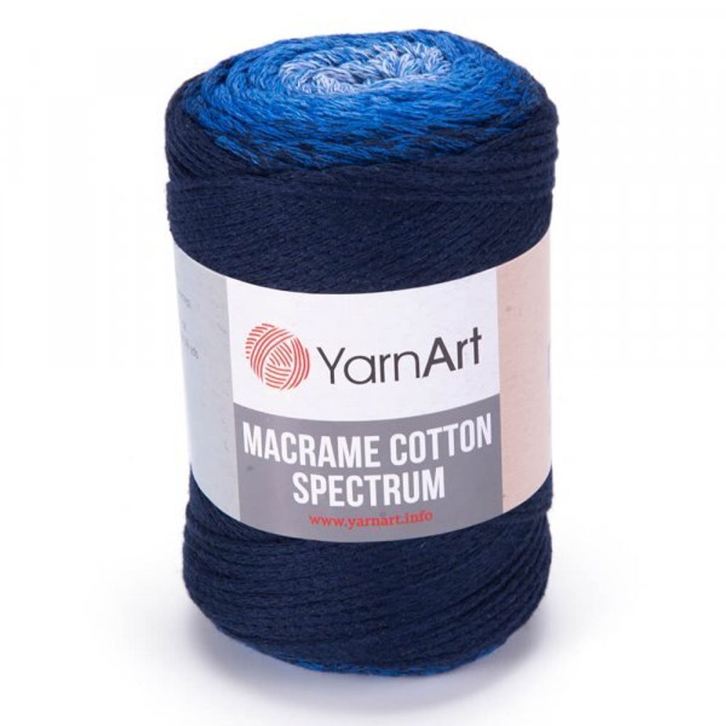 Yarn Art Macrame Baumwolle Spectrum 225 m 1324 Dark Blue Schnur
