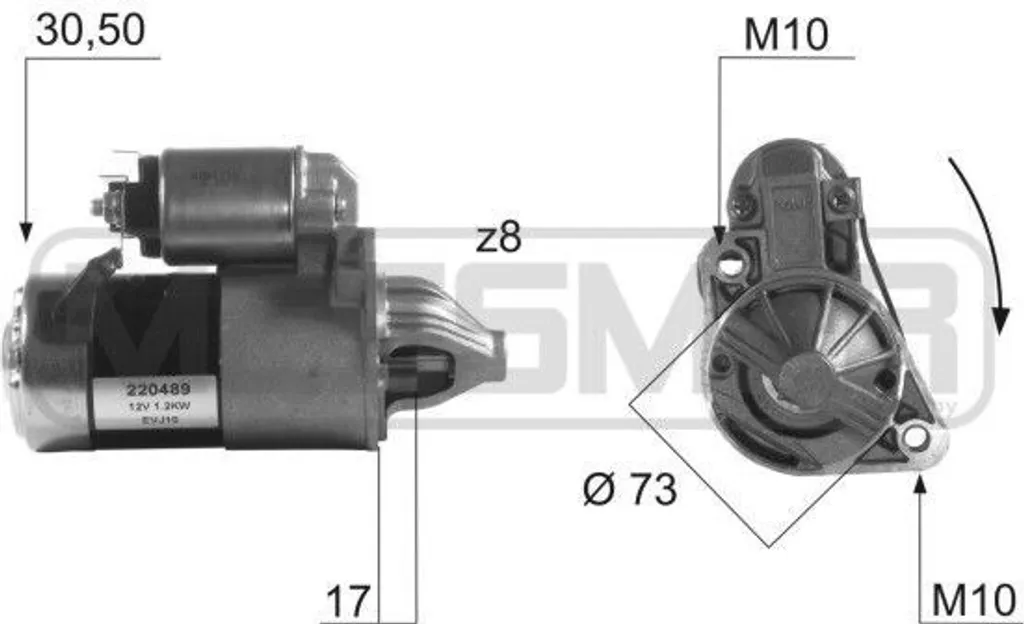 Démarreur anti-panne pour Sonata et Sorento I - Remplace OE 36100 35010 ERA