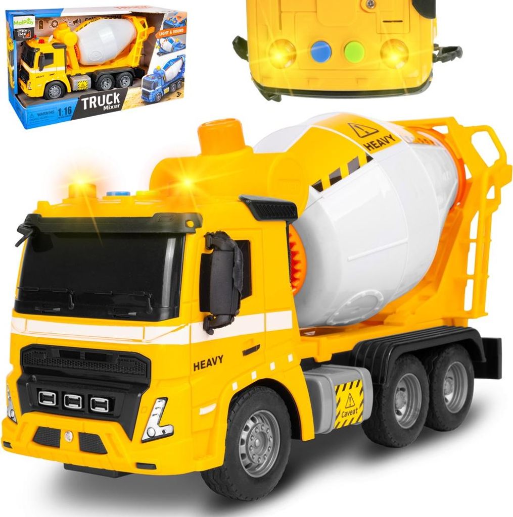 Malplay betoniera camion costruzione autocarro giocattolo Immagine del prodotto 