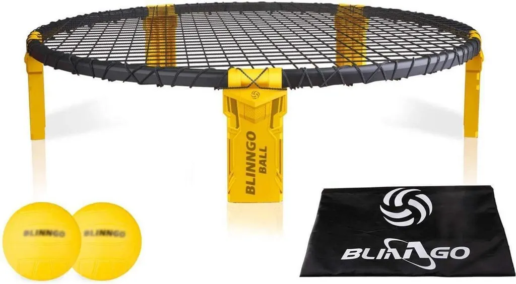 Kit Roundnet Anti-Casse Filet Stable et Pompe Inclus Blinngoball