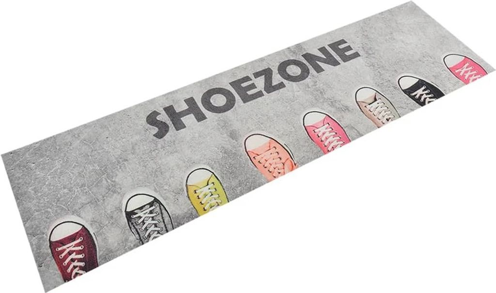 The Living Store Küchenteppich Waschbar Shoezone 45x150 cm Samt