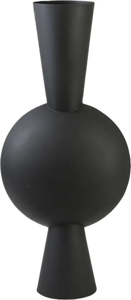 Vase noir mat Kavandu 81 cm - Vase décoratif géant en céramique design