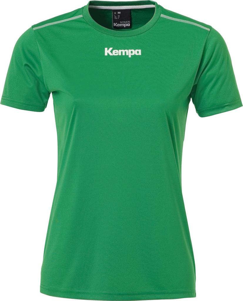 Kempa Handball Polyester Shirt kurzarm Training Top Rundhals Frauen grün S
