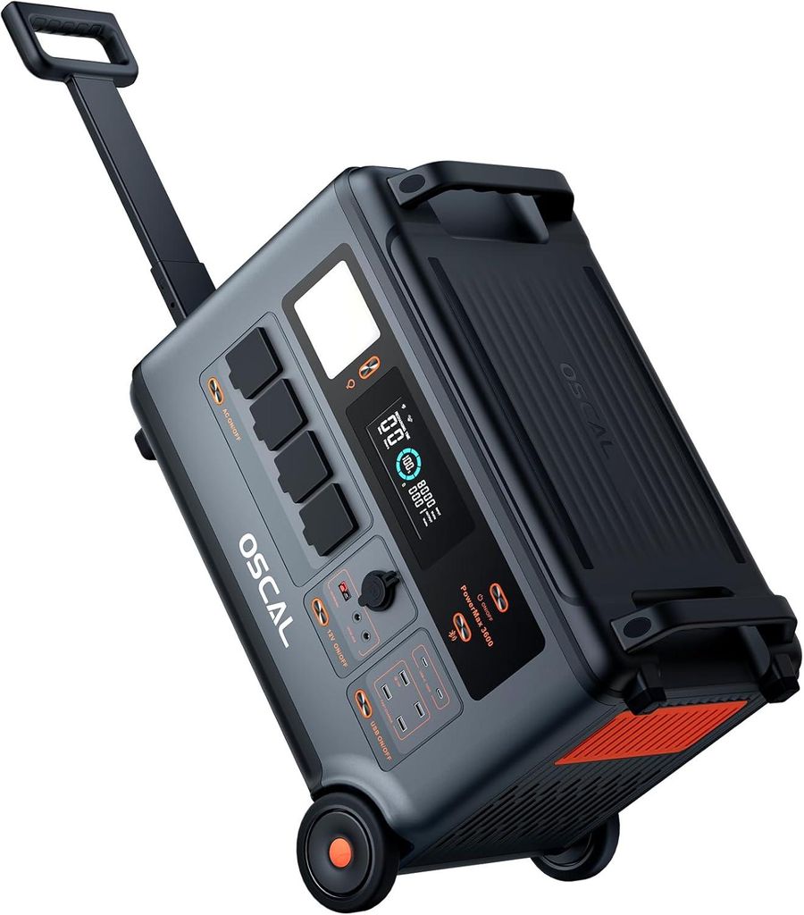 OSCAL PowerMax 3600 - Tragbare Powerstation 3600Wh, Produktbild 