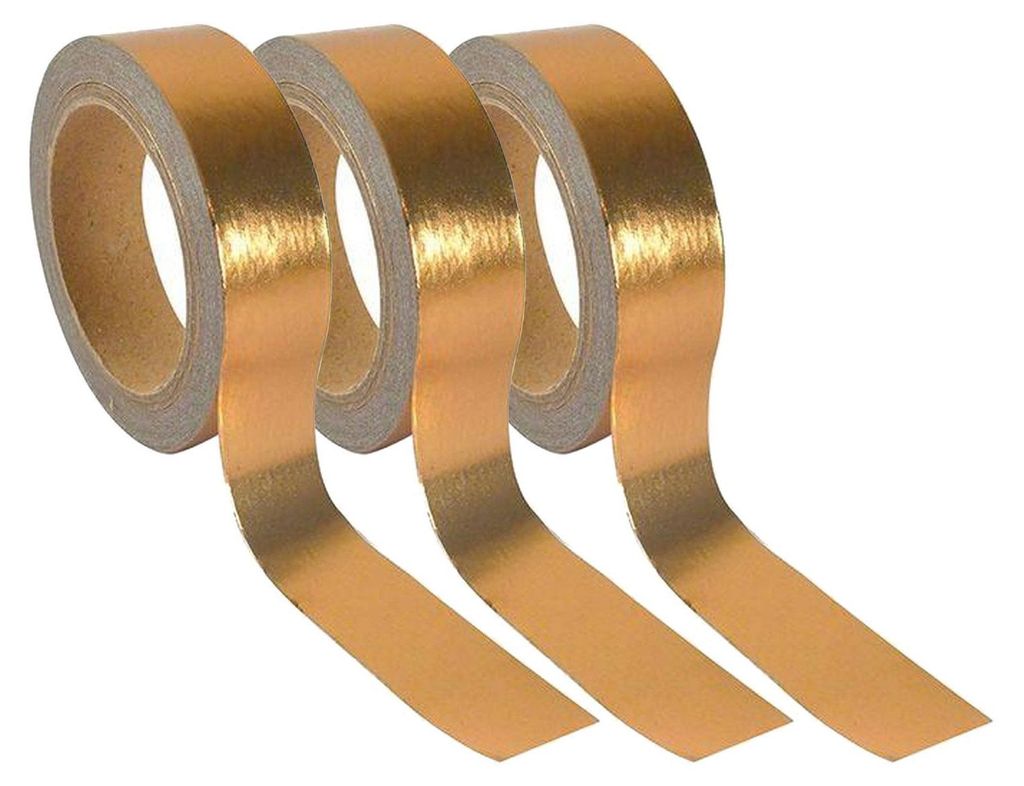 3 aluminiowe taśmy samoprzylepne 5 m x 1,5 cm - miedź Zdjęcie produktu 