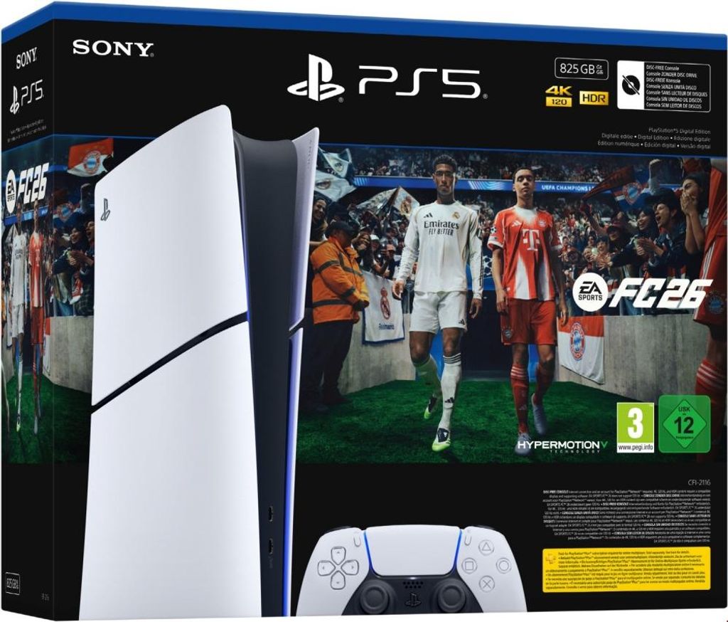 PlayStation 5 Sony Slim 825 GB 16 GB Produktbild 