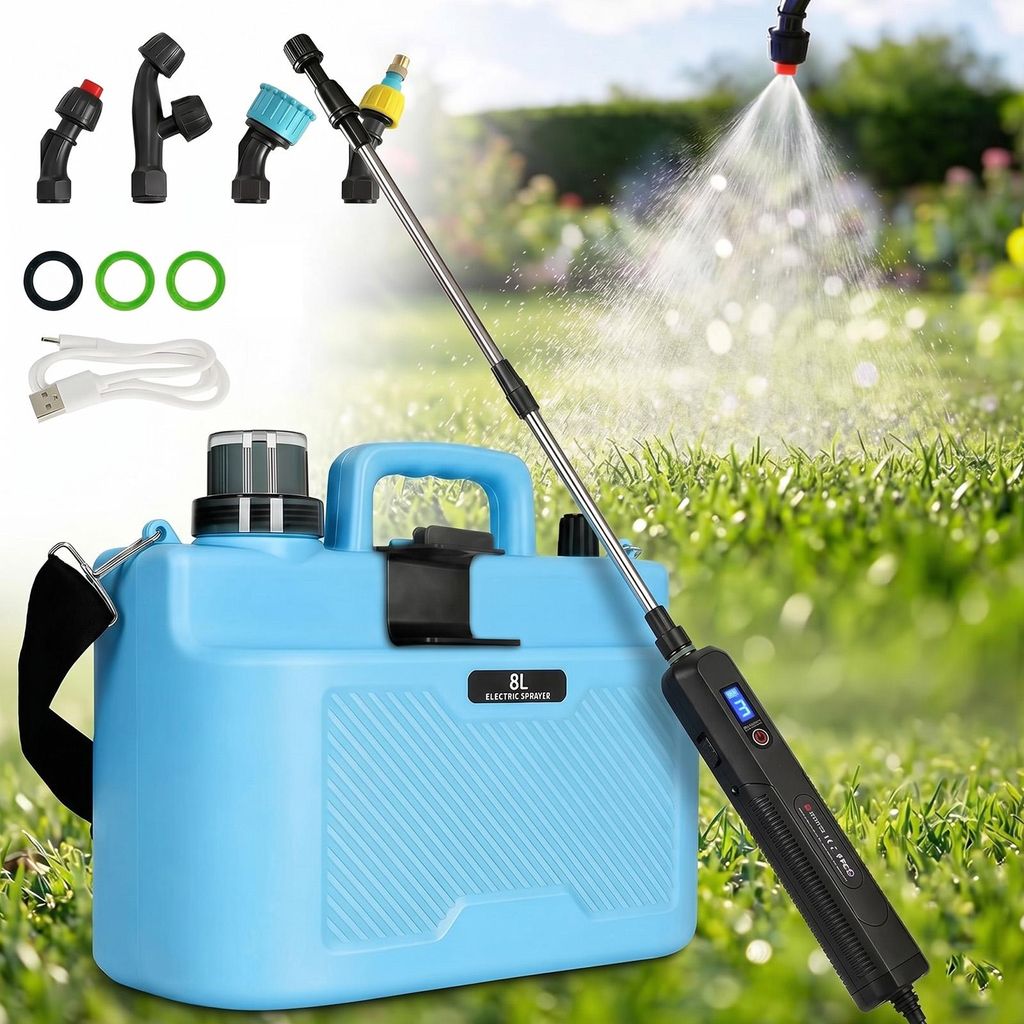 Drucksprüher 8 Liter Akku, Elektrischer Sprüher Produktbild 