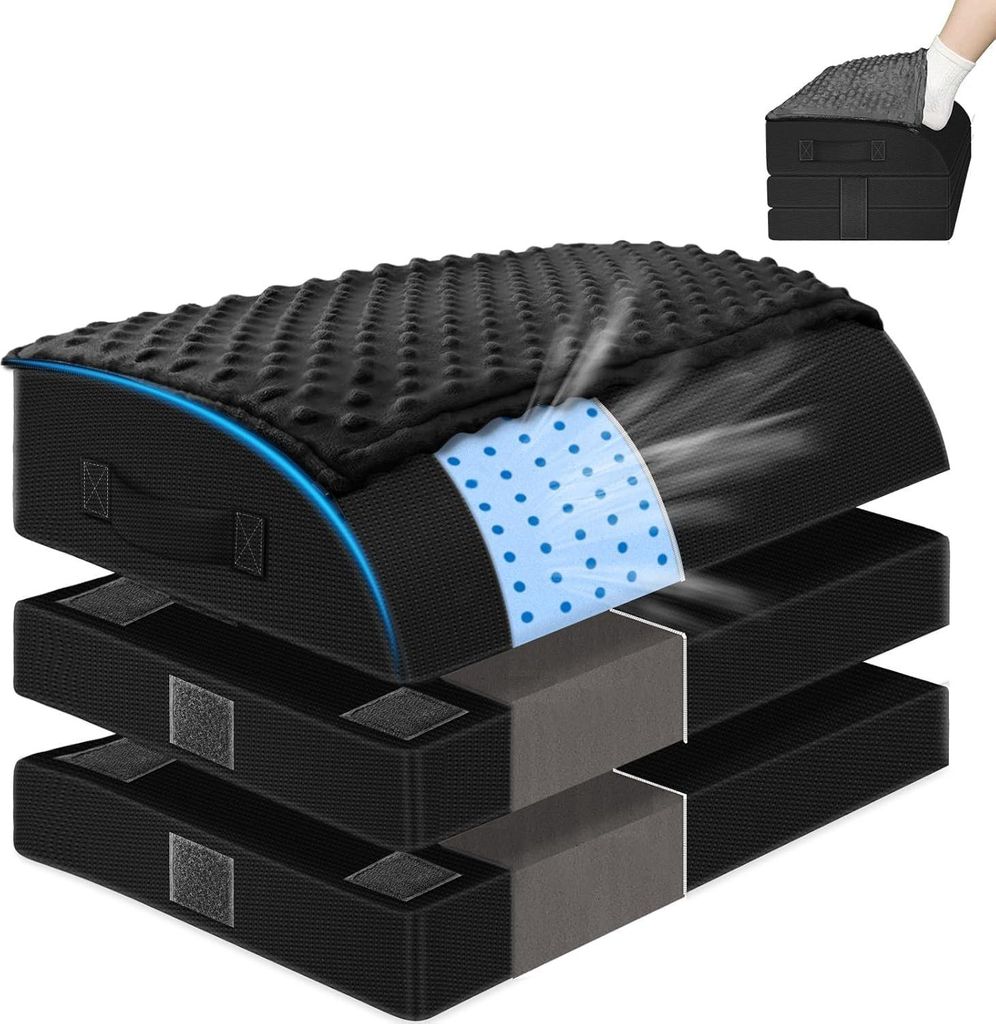 Ergonomische Fußstütze - verstellbare Höhe für das Büro - Gel-Schaum