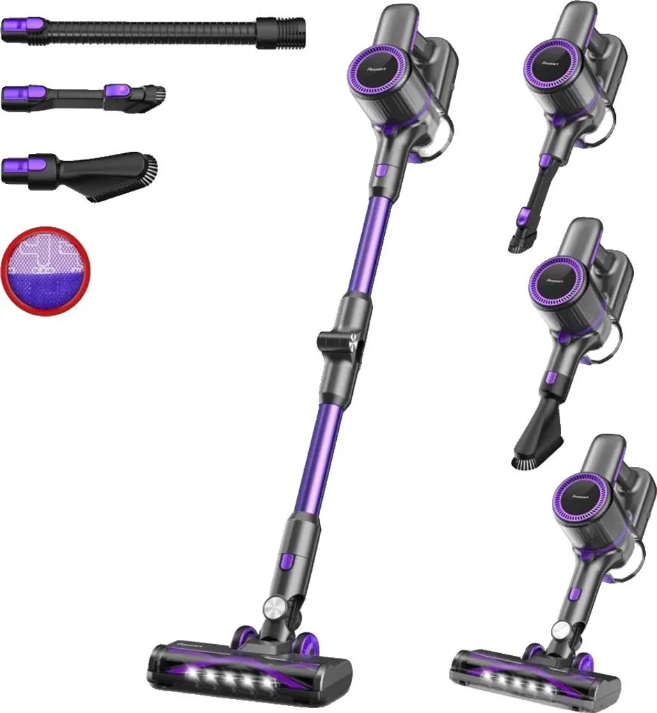 Aspirateur sans fil Poweart N700 - Puissant 30Kpa et 45 min autonomie