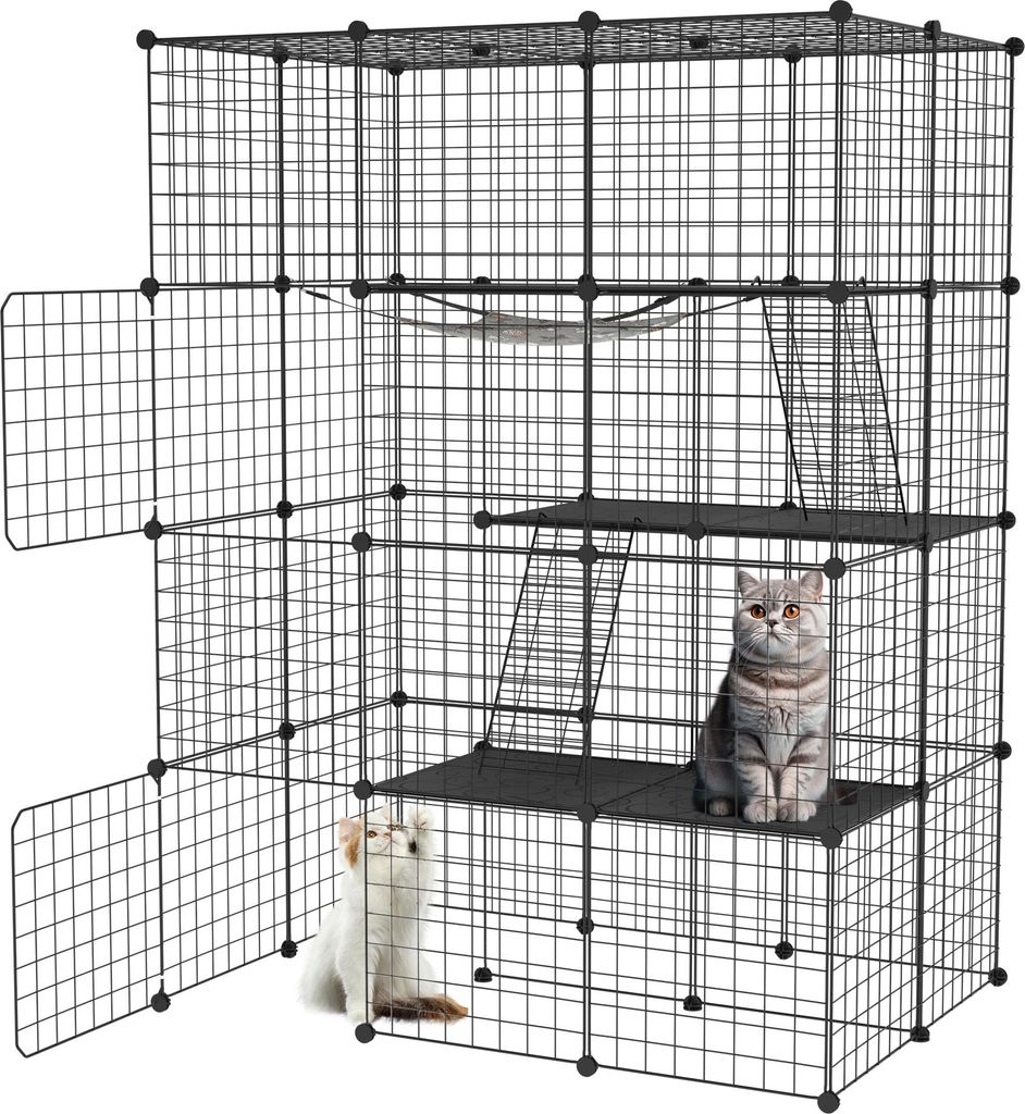 XINZI Veľká klietka pre mačky 146 x 110 x 74 cm – Obrázok produktu 