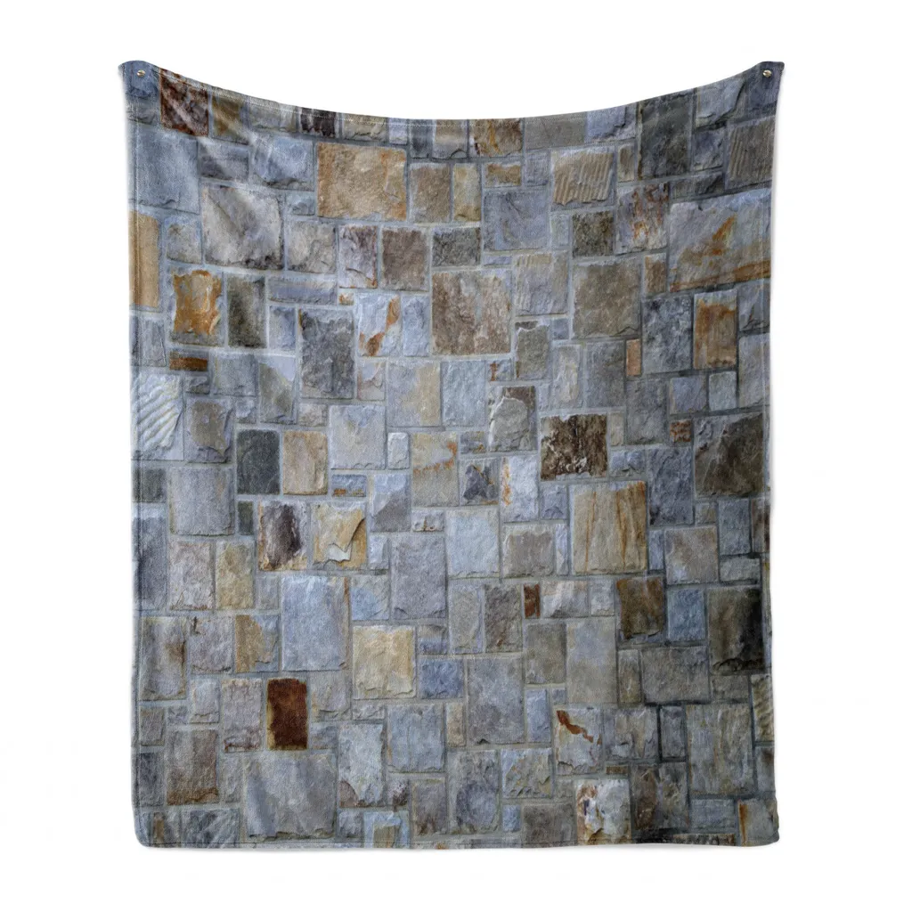 Coperta Design Cemento ABAKUHAUS 125x175 - Plaid Luxury Architettura