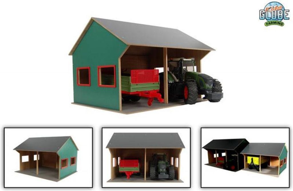 Kids Globe Bauernhofschuppen Maßstab 1:16, Länge 53cm, Hähe Obrázok produktu 