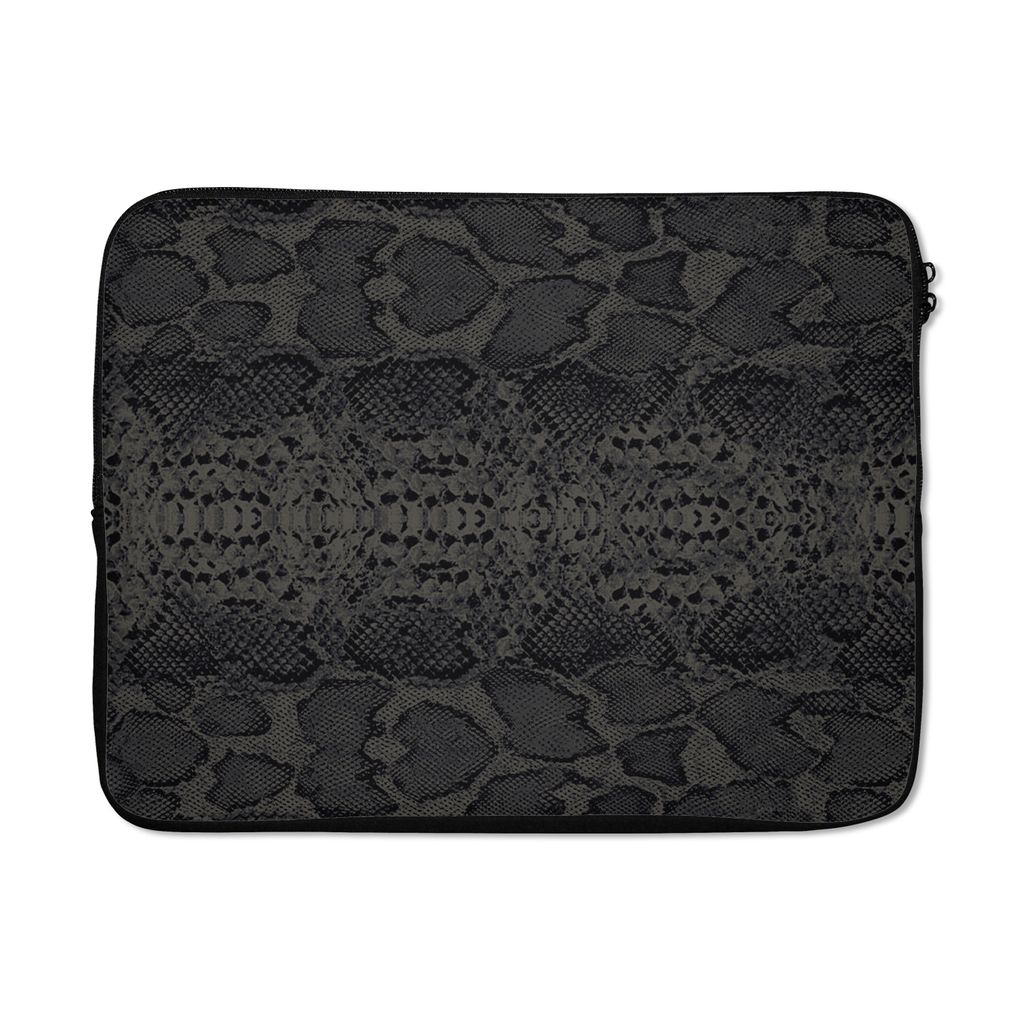 MuchoWow Laptop Hülle 17 Zoll Laptoptasche Leder - Textur - Tierhaut - Zipper - Schutzabdeckung