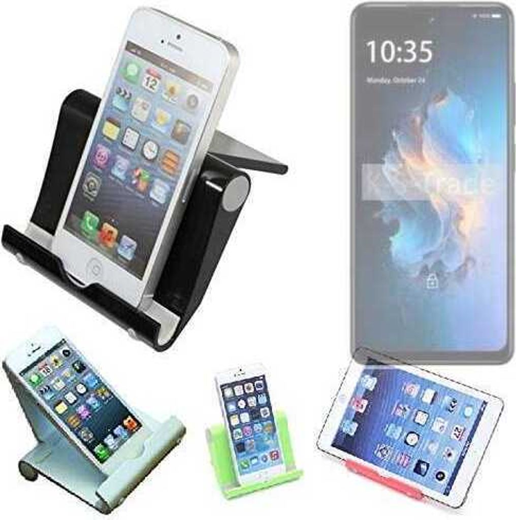 K-S-Trade Handy-Ständer kompatibel mit FreeYond M5 5G faltbarer Tischständer Smartphone Tablet Halterung Reise
