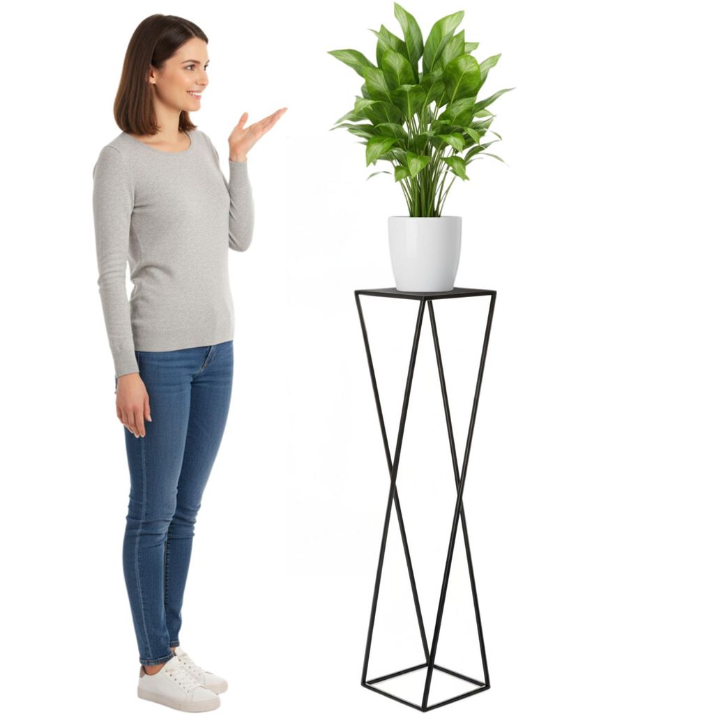HowHomely Modern Pflanzenständer, Blumenhocker aus Metall Produktbild 