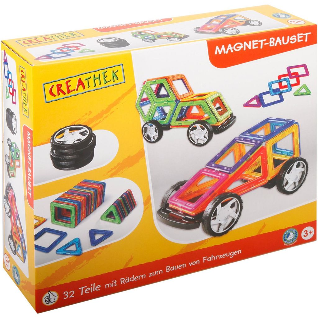 CR Kit de construction magnétique avec roues, 32 pièces Image du produit 