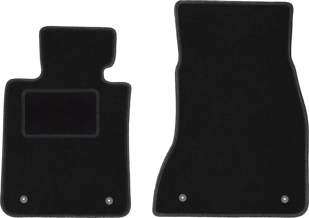 Tappetini Auto Anteriori per BMW 5 G30 2017+ Neri Velours