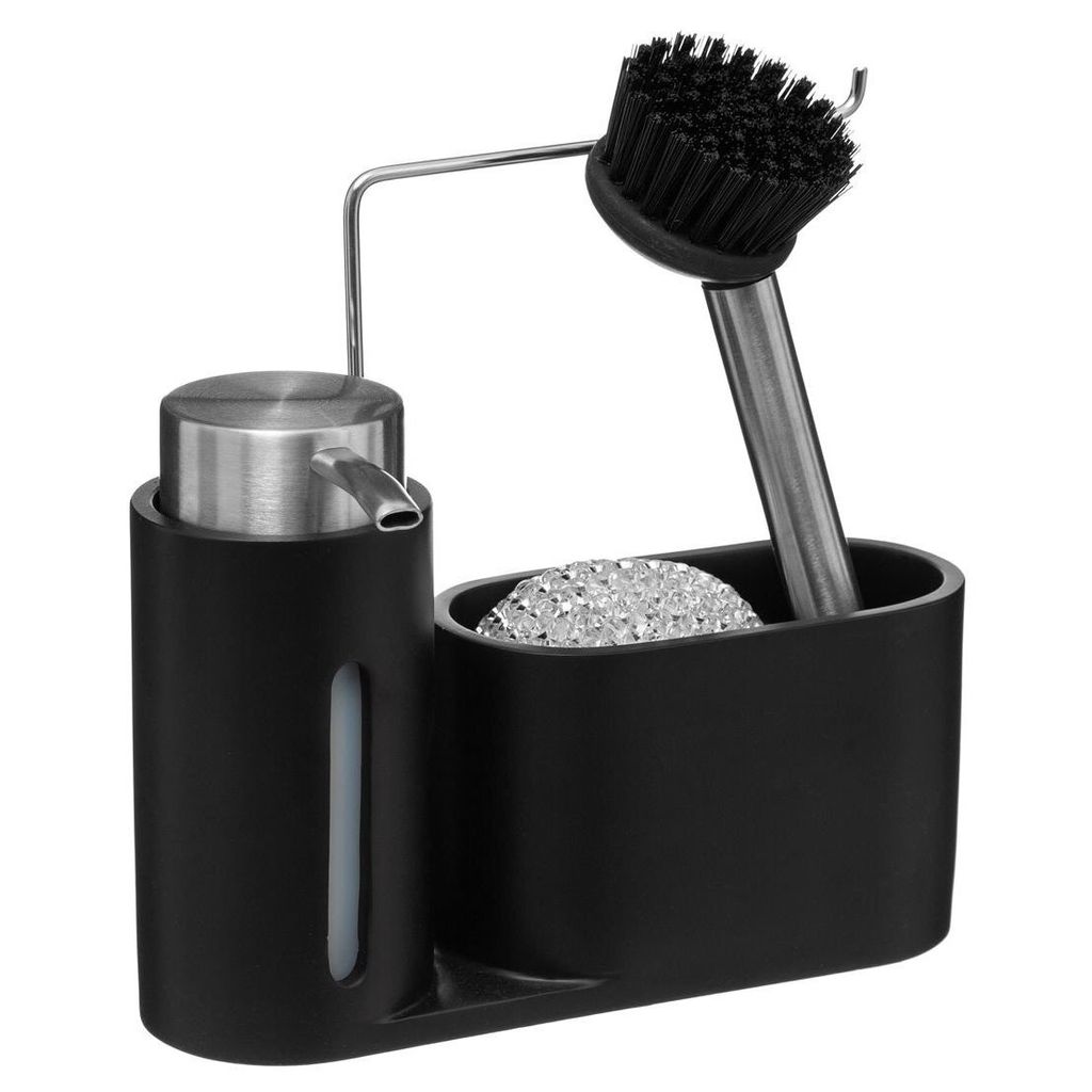 Spülbecken-organizer mit spender 150ml schwarz - 5 five simply smart