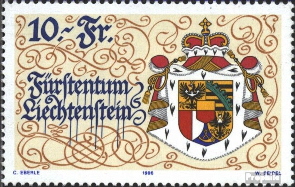 Briefmarken Liechtenstein 1996 Mi 1136 (kompl.Ausg.) postfrisch 75 J.neue Verfassung