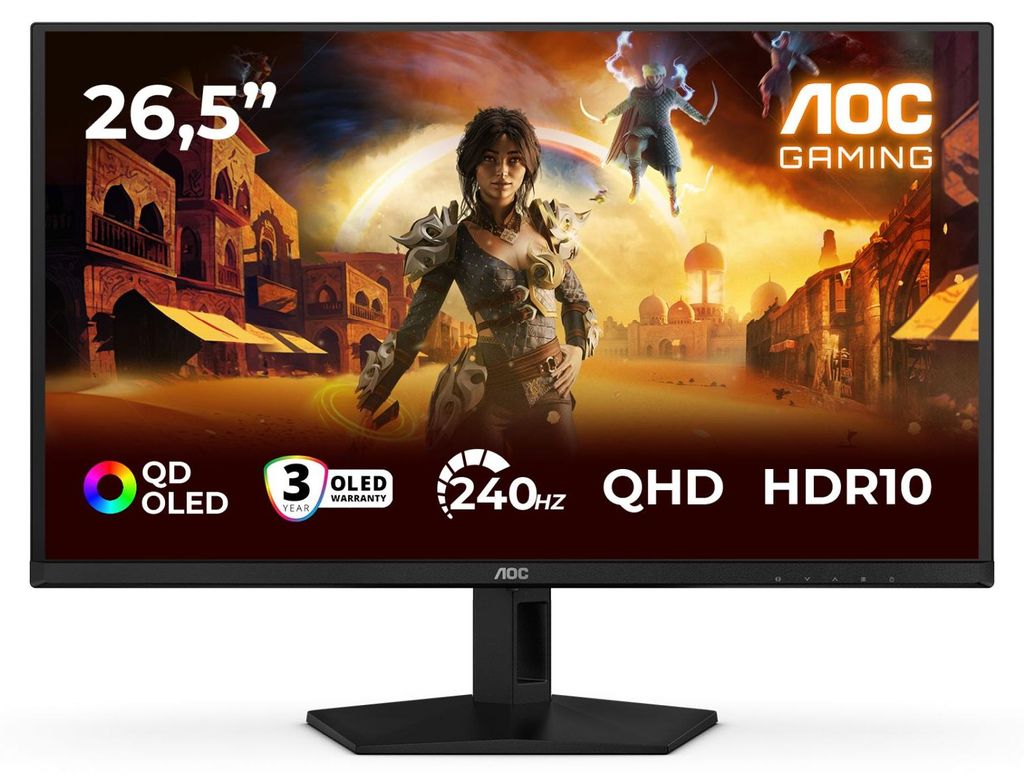 AOC Q27G41ZDF 26.5" OLED 16:9 gerader WQHD QD-OLED Gaming Produktbild 