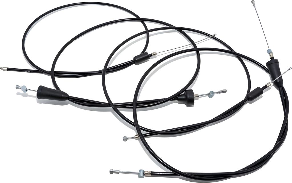 MZA Set - 4x Bowdenzüge - schwarz - ETZ250 - Trommelbremse kompatibel mit MZ ETZ250