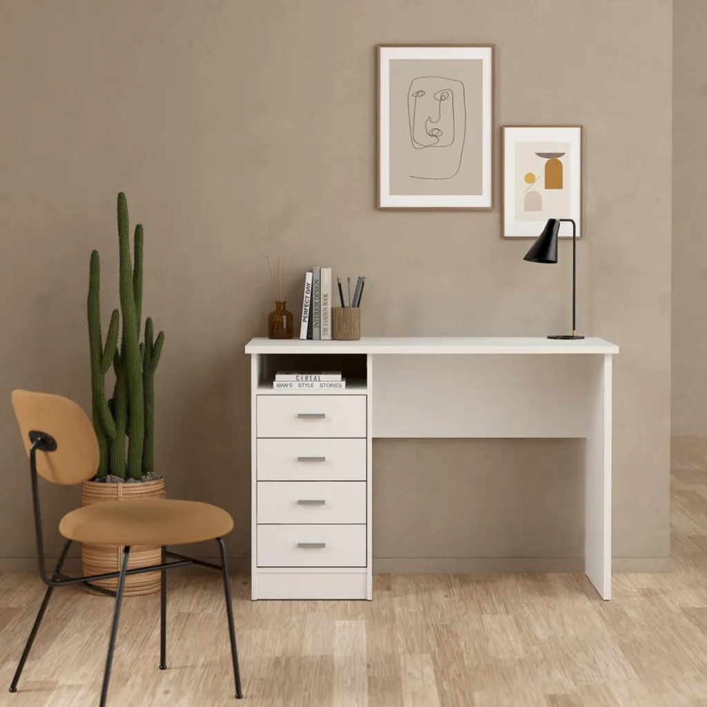 Bureau de travail avec rangements FUNCTION - Table de bureau 110cm chic - 2
