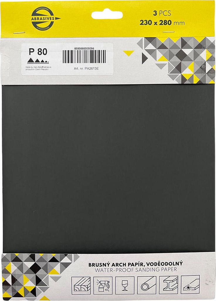 Schleifpapier unter Wasser Körnung 1000, 230x280mm (3Stk)