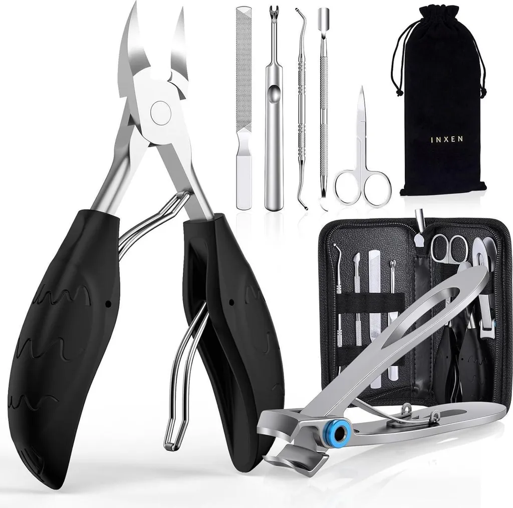 Set Pedicure INXEN 7 Pezzi Acciaio Inox - Strumenti Taglio Preciso