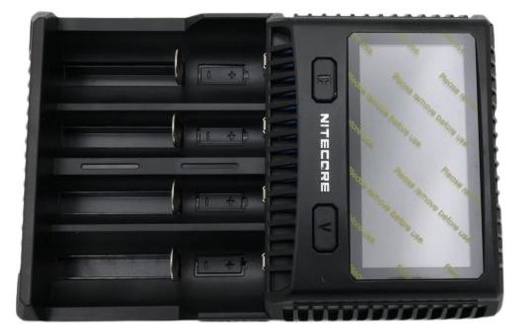 Nitecore NC-SC4 SC4 4-Schacht Profi-Lader f. Li-Ion, NiMH, NiCd Akkus